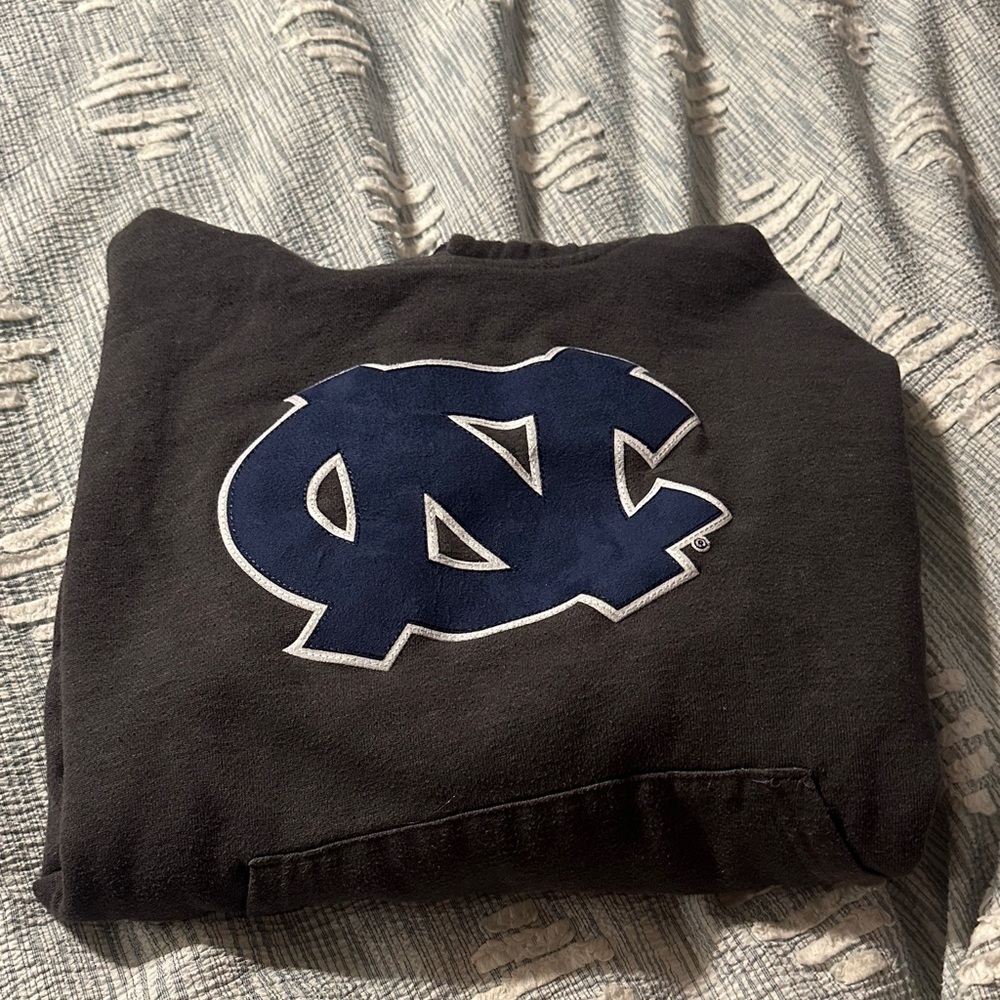 UNC grey and navy hoodie